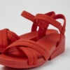 Minikaah Red Recycled PET And Nylon Sandals For Women