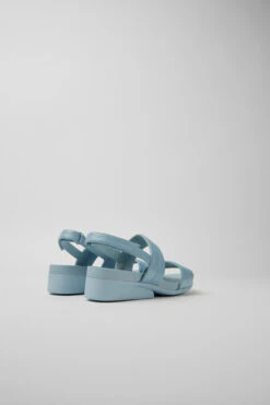 Minikaah Blue Leather Sandals For Women 9 Minikaah Blue Leather Sandals For Women -MK store K201361 005 TF