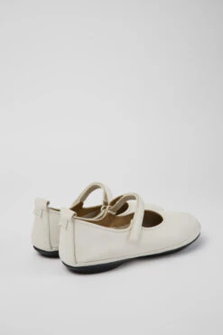 Right White Leather Ballerinas For Women -MK store K201365 011 TF