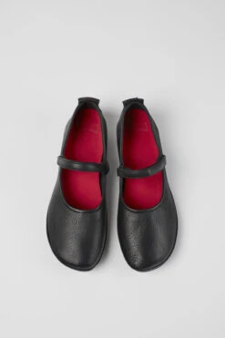 Right Black Leather Ballerinas For Women -MK store K201365 014 CF