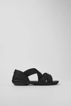 Right Black Leather Sandals For Women -MK store K201367 001 LF