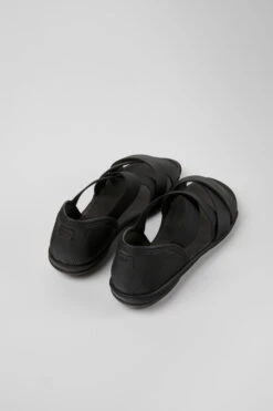 Right Black Leather Sandals For Women -MK store K201367 001 TF