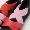 Twins Pink And Red Leather Sandals For Women -MK store K201367 003 DF