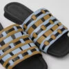 Twins Brown, Blue, And Black Leather Sandals For Women -MK store K201371 003 DF