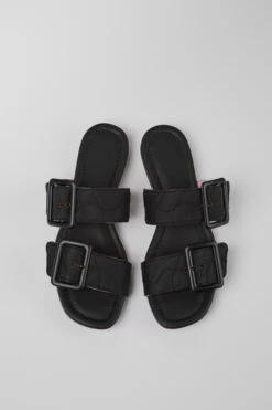 Casi Myra Black Recycled PET Sandals For Women -MK store K201372 001 CF