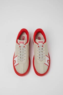 Runner K21 Gray And Red Textile And Nubuck Sneakers For Women -MK store K201382 011 CF