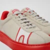 Runner K21 Gray And Red Textile And Nubuck Sneakers For Women -MK store K201382 011 DF
