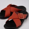 Edy Red Leather Sandals For Women -MK store K201384 004 DF