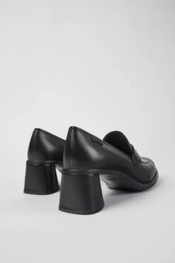 Kiara Black Leather Heels -MK store K201417 001 TF