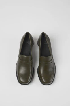 Kiara Green Leather Heels -MK store K201417 006 CF