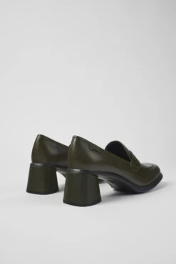 Kiara Green Leather Heels -MK store K201417 006 TF