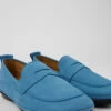 Right Blue Nubuck Shoes For Women -MK store K201421 005 DF