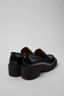 Milah Black Leather Loafers For Women -MK store K201425 002 TF