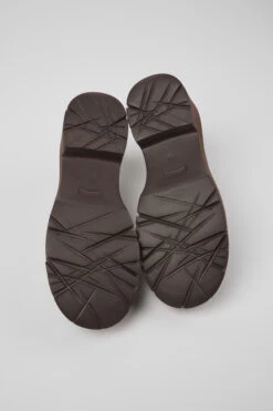 Milah Burgundy Leather Loafers For Women -MK store K201425 011 SF