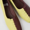 Twins Yellow And Burgundy Ballerina Flats For Women -MK store K201430 001 DF