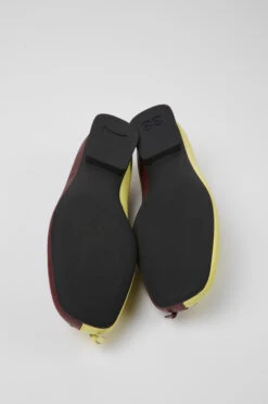 Twins Yellow And Burgundy Ballerina Flats For Women -MK store K201430 001 SF