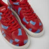 Runner K21 Red And Blue Printed Leather Sneakers For Women -MK store K201438 005 DF