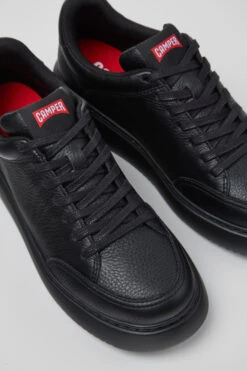 Runner K21 Black Leather Sneakers For Women