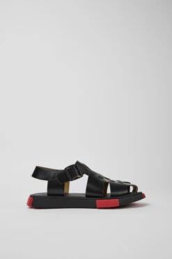 Set Black Leather Sandals For Women -MK store K201453 001 LF