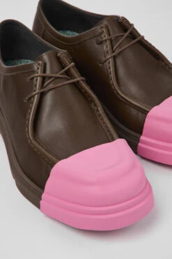 Junction Brown Leather Shoes For Women