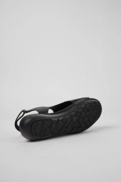 Balloon Black Leather Sandals For Women -MK store K201481 001 SF