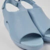 Balloon Light Blue Leather Sandals For Women -MK store K201481 005 DF