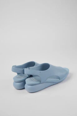 Balloon Light Blue Leather Sandals For Women -MK store K201481 005 TF
