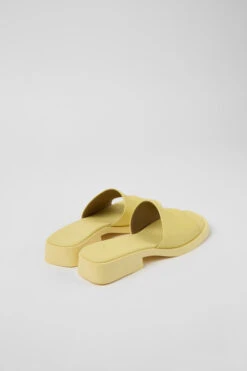 Dana Yellow Leather Sandals For Women -MK store K201485 002 TF