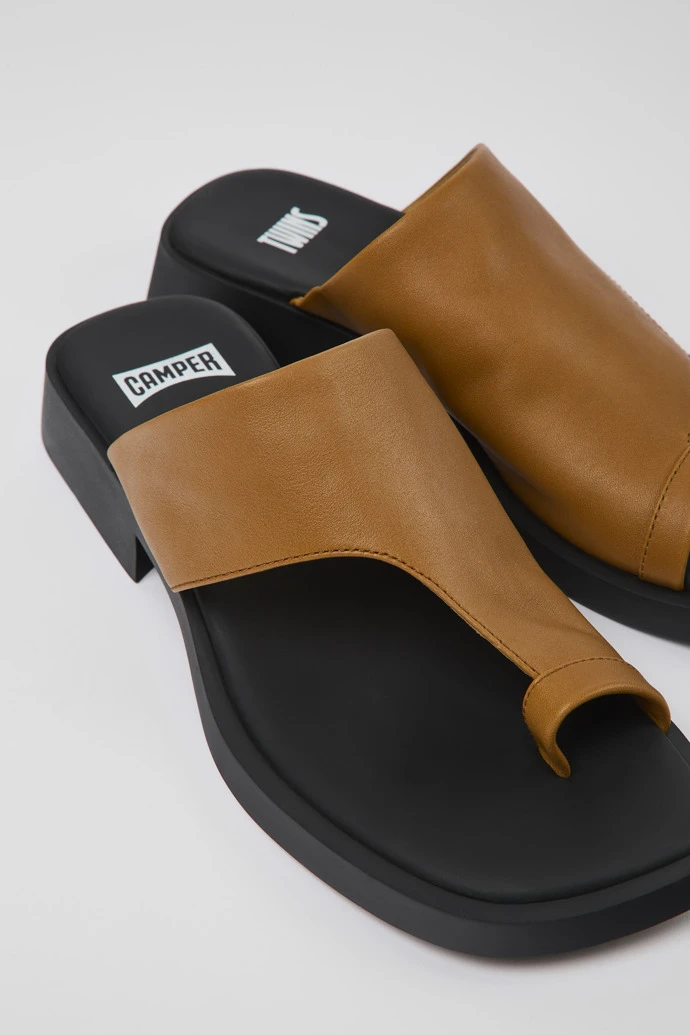 Twins Brown Leather Sandals For Women 3 Twins Brown Leather Sandals For Women