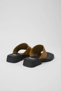 Twins Brown Leather Sandals For Women 9 Twins Brown Leather Sandals For Women -MK store K201488 002 TF