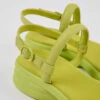 Spiro Green Leather Sandals For Women