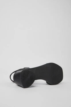 Kiara Black Leather Sandals For Women -MK store K201501 001 SF