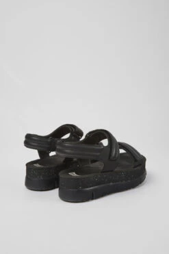 Oruga Up Black Leather Sandals For Women -MK store K201509 005 TF