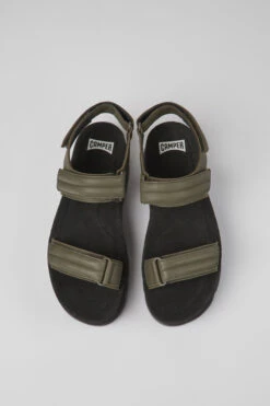 Oruga Up Green Leather Sandals For Women -MK store K201509 006 CF