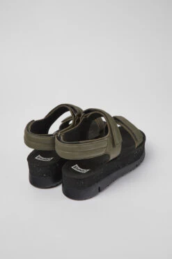 Oruga Up Green Leather Sandals For Women -MK store K201509 006 TF