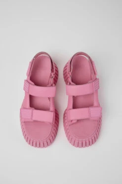 BCN Pink Leather Sandals For Women -MK store K201511 003 CF