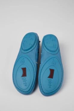 Twins Blue Nubuck Ballerinas For Women -MK store K201513 003 SF