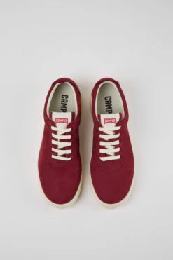 Runner Up Burgundy Nubuck Sneakers For Women -MK store K201516 003 CF