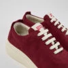 Runner Up Burgundy Nubuck Sneakers For Women -MK store K201516 003 DF