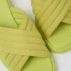 Spiro Green Textile Sandals For Women