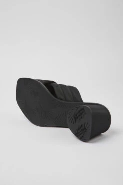 Kiara Black Textile Sandals For Women -MK store K201540 001 SF