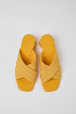 Kiara Orange Textile Sandals For Women -MK store K201540 002 CF