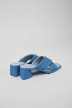 Kiara Blue Textile Sandals For Women -MK store K201540 003 TF