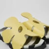 Twins Yellow Leather Sandals For Women -MK store K201546 001 DF