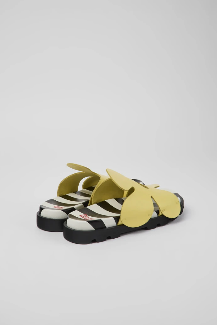 Twins Yellow Leather Sandals For Women 5 Twins Yellow Leather Sandals For Women - Image 3