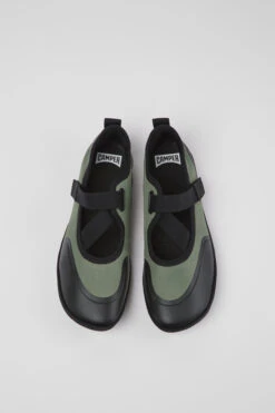 Right Green Textile Ballerinas For Women -MK store K201568 002 CF