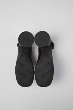 Niki Black Leather Heels For Women -MK store K201570 001 SF