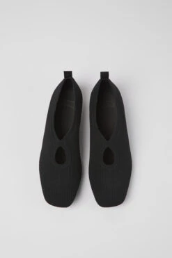 Casi Myra Black One-piece Knit Ballerinas For Women -MK store K201574 001 CF