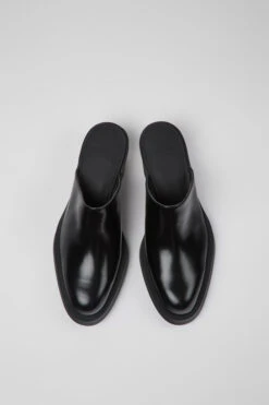 Bonnie Black Leather Mules For Women -MK store K201575 001 CF
