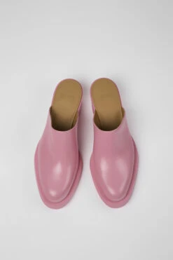 Bonnie Pink Leather Mules For Women -MK store K201575 002 CF